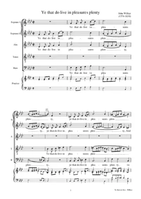 Ye that do live in pleasures