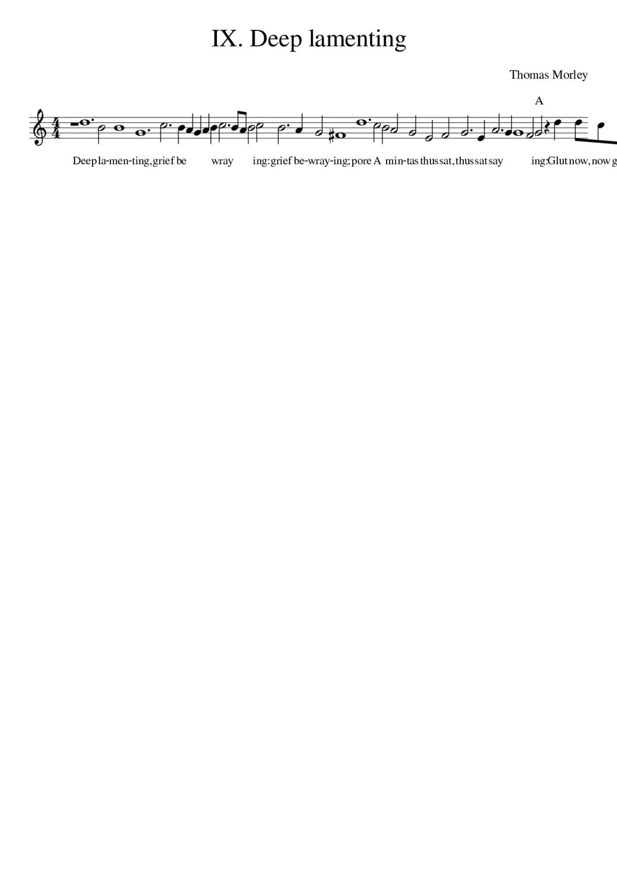 IX. Deep lamenting - Page 1