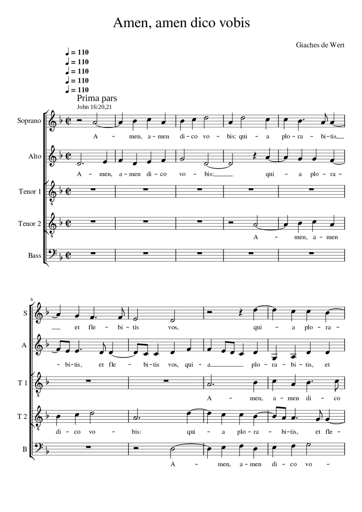 Amen amen dico vobis - Page 1