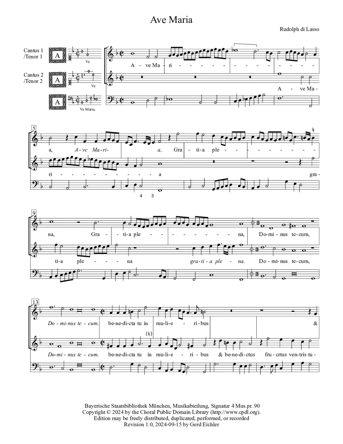 Ave Maria - Page 1