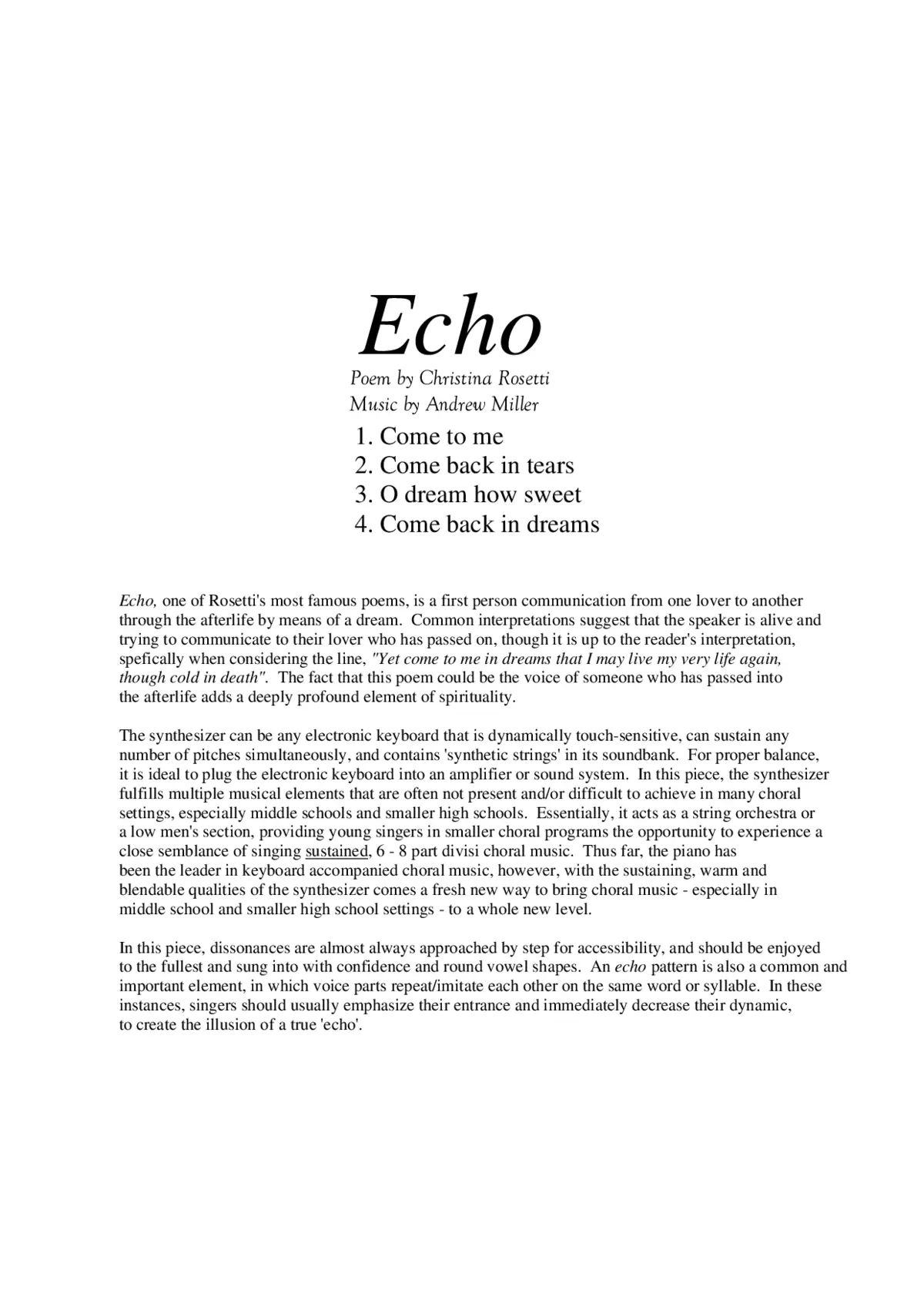 Echo - Page 1