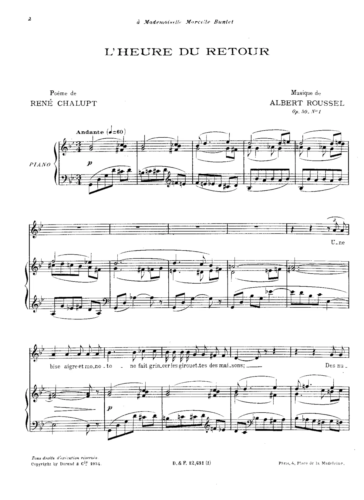 2 Mélodies - Page 1