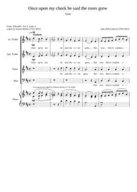 Once upon my cheek he said the roses grew