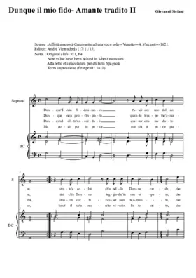 Dunque il mio fido - Amante tradito II