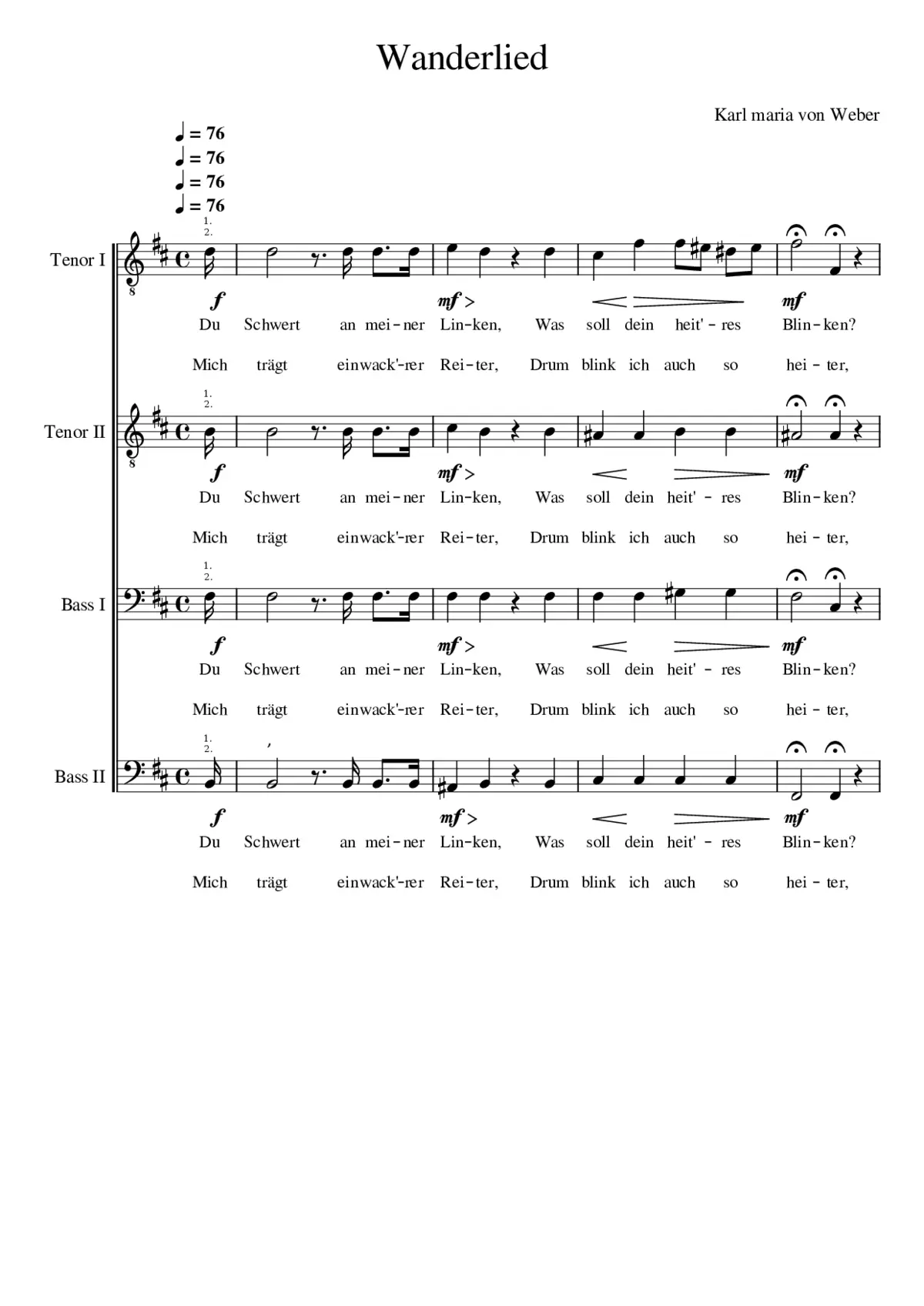 Schwertlied - Page 1