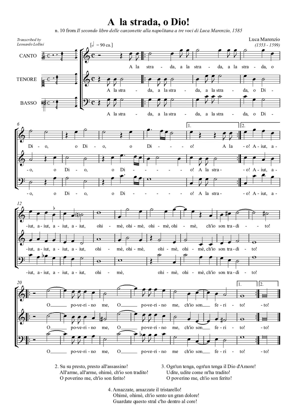 A la strada, o Dio - Page 1
