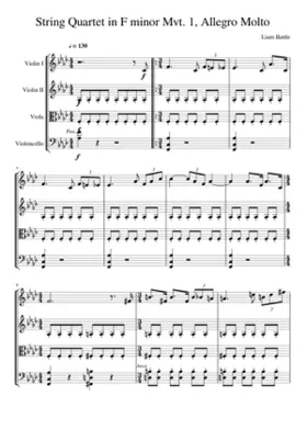 String Quartet in F minor (Performance Ready Draft)