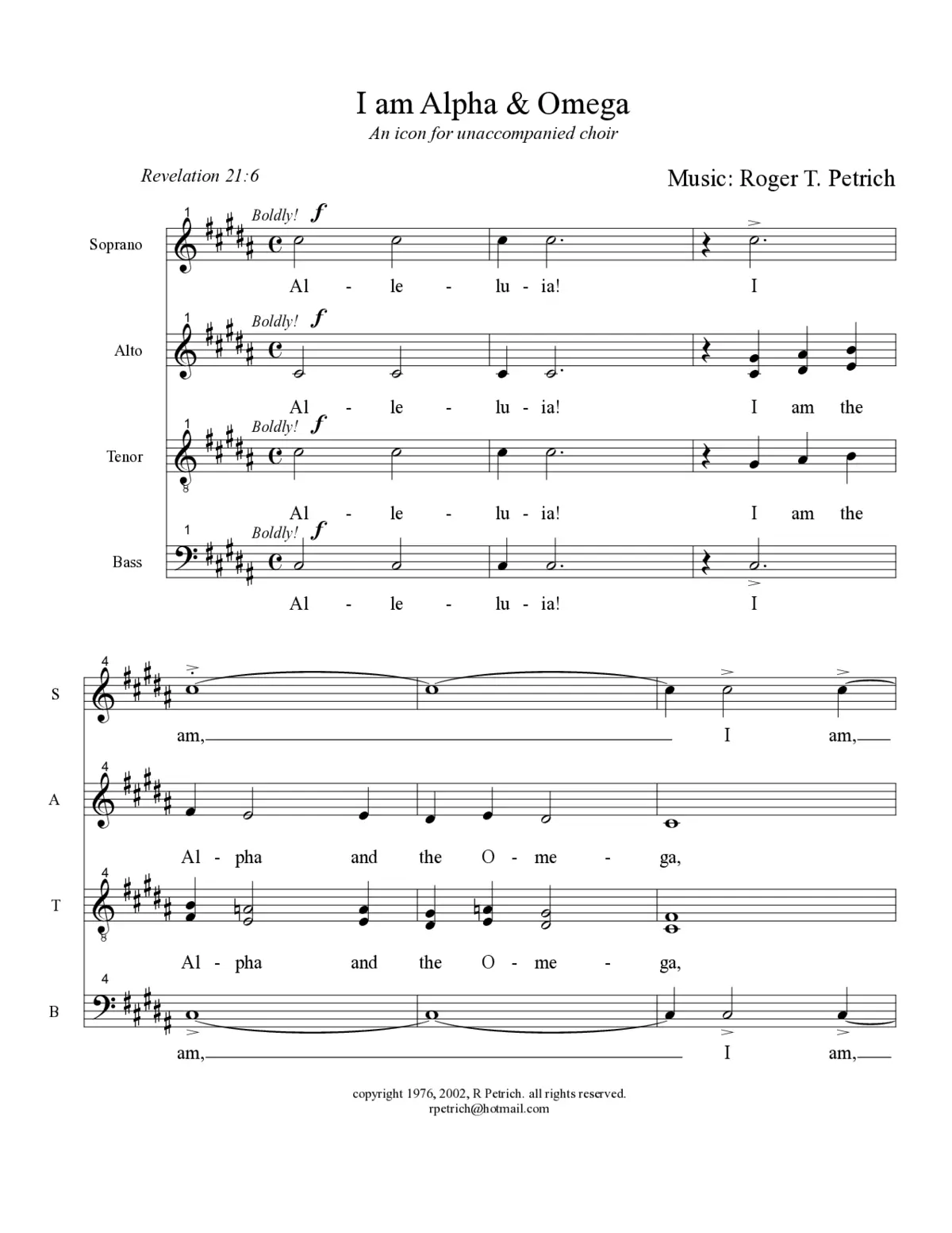 I am Alpha and Omega - Page 1