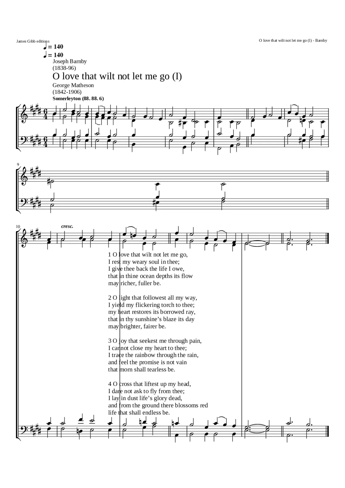 O love that wilt not let me go (II)) - Page 1