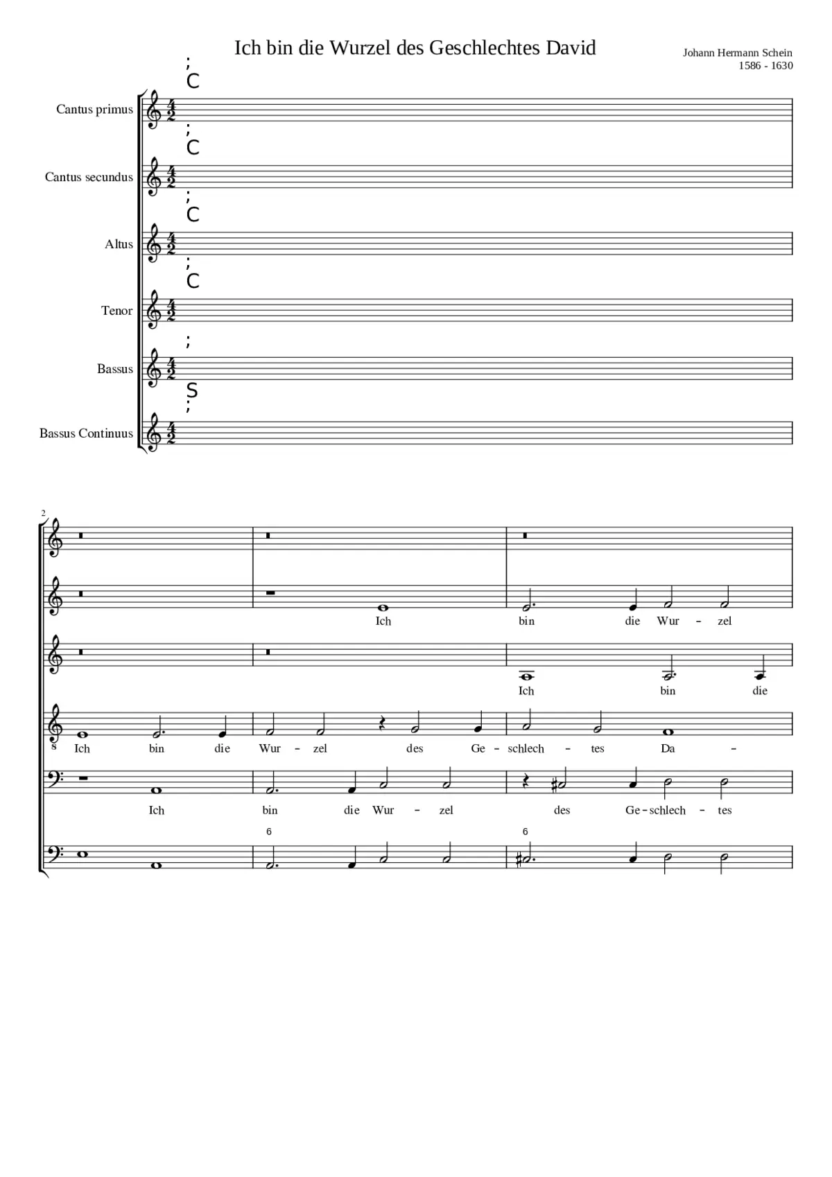 Ich bin die Wurzel des Geschlechtes David - Page 1