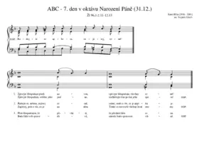 ABC - 7. den v oktávu Narození Páně (31.12.)