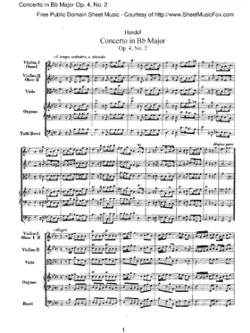 Organ Concerto in B-flat major