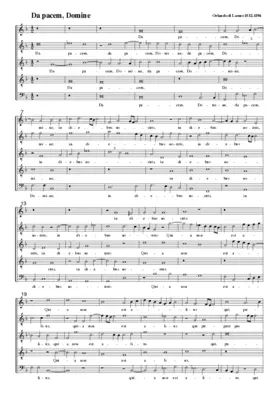 Da pacem, Domine a 5