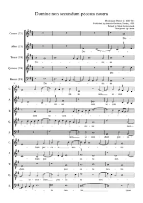 Domine non secundum peccata nostra