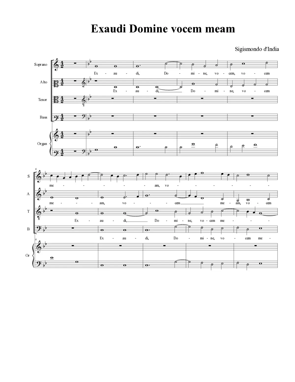 Exaudi Domine vocem meam - Page 1