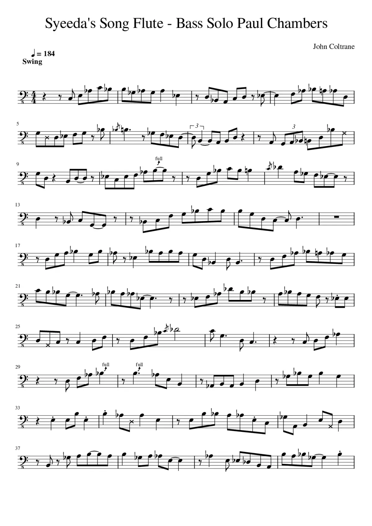 syeedas song flute - Page 1