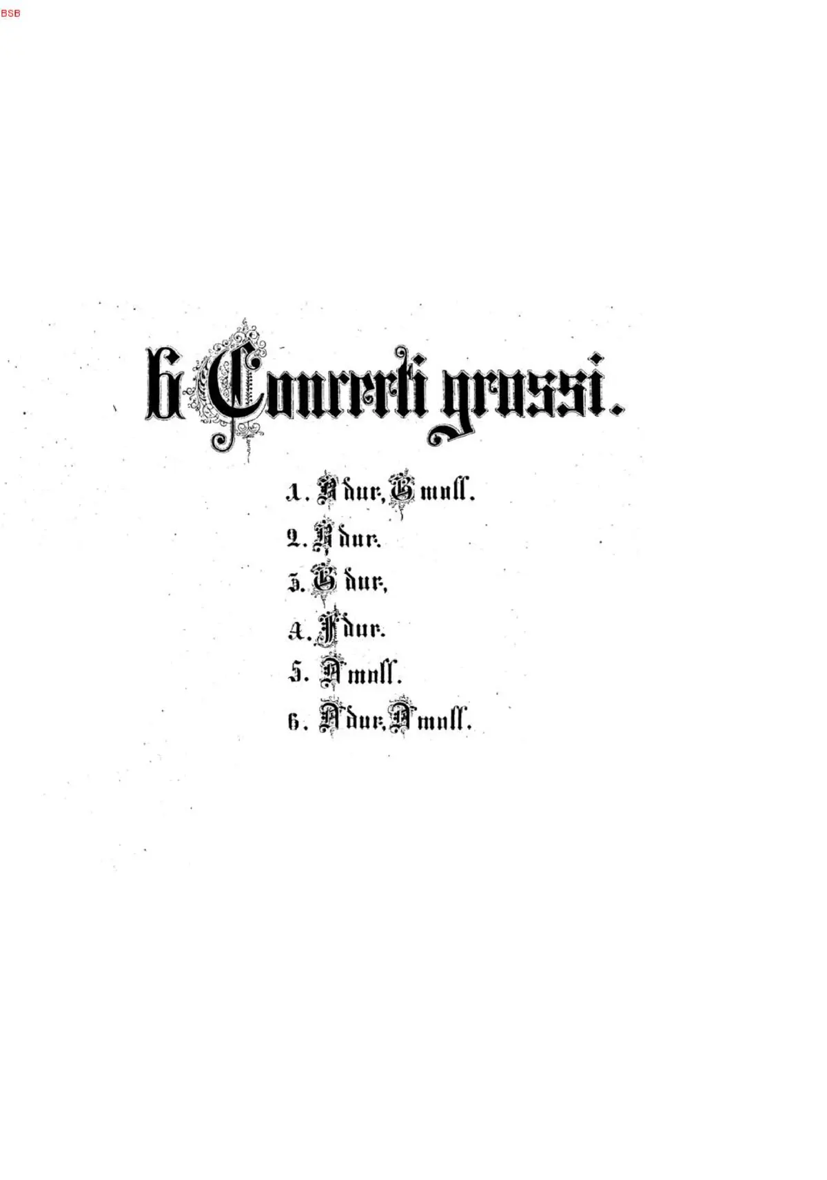 Concerto Grosso in B-flat major - Page 1