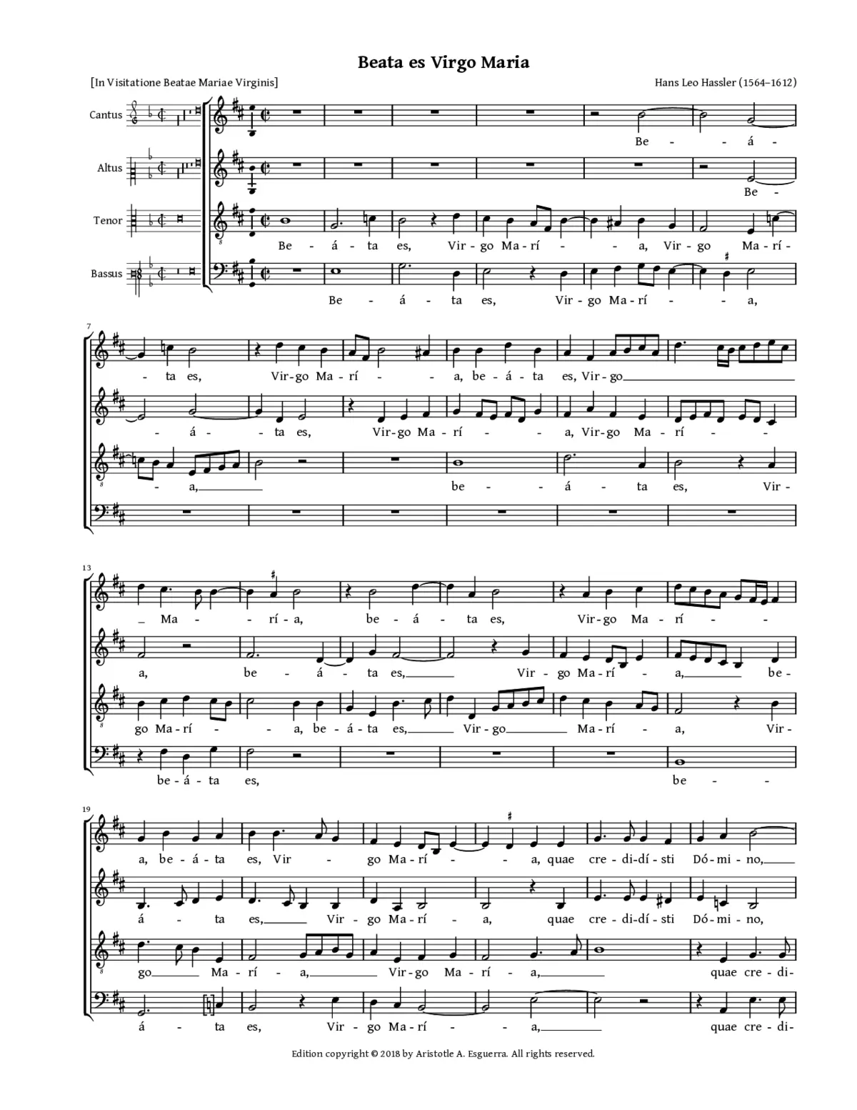 Beata es virgo Maria - Page 1