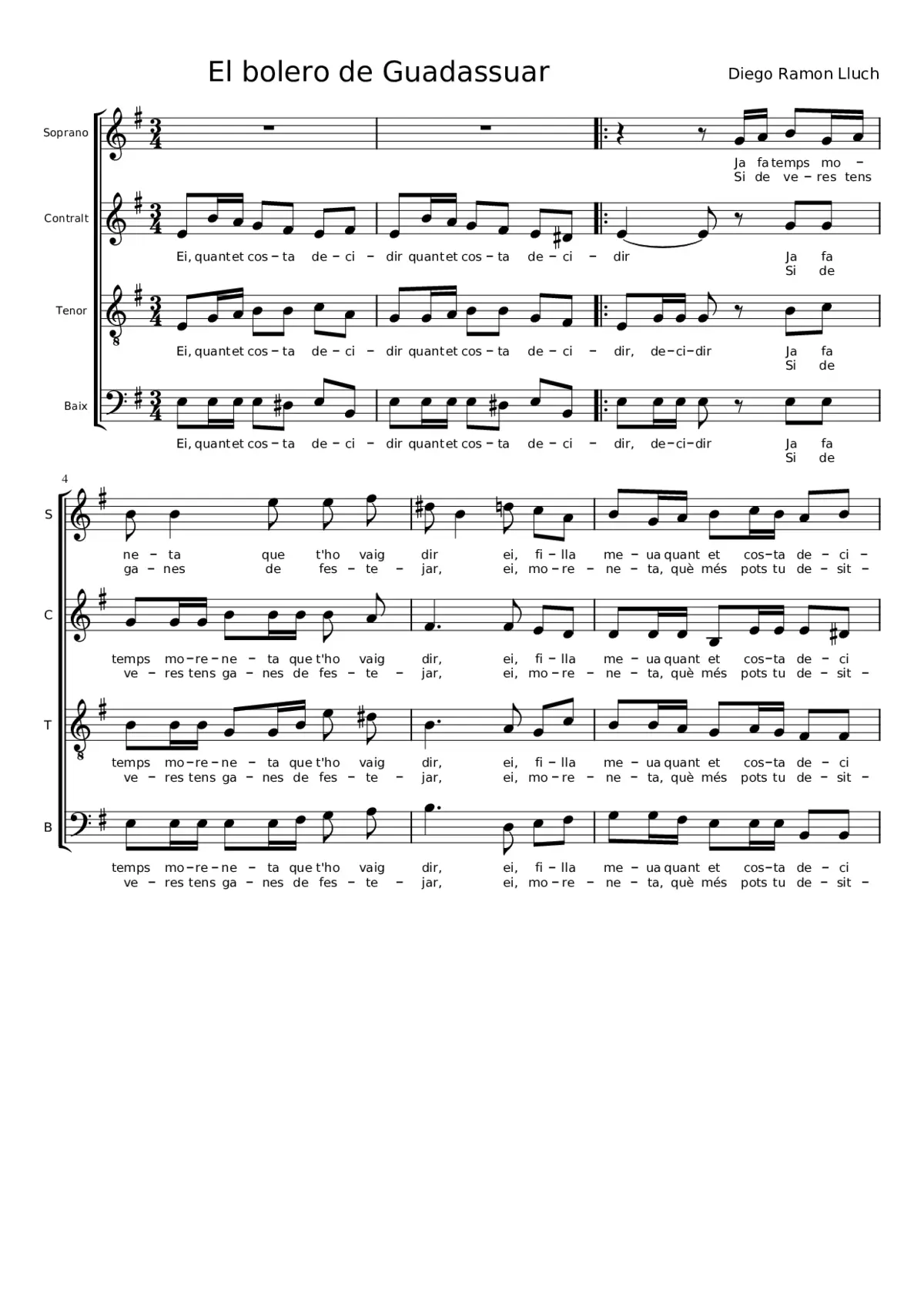 El bolero de Guadassuar - Page 1