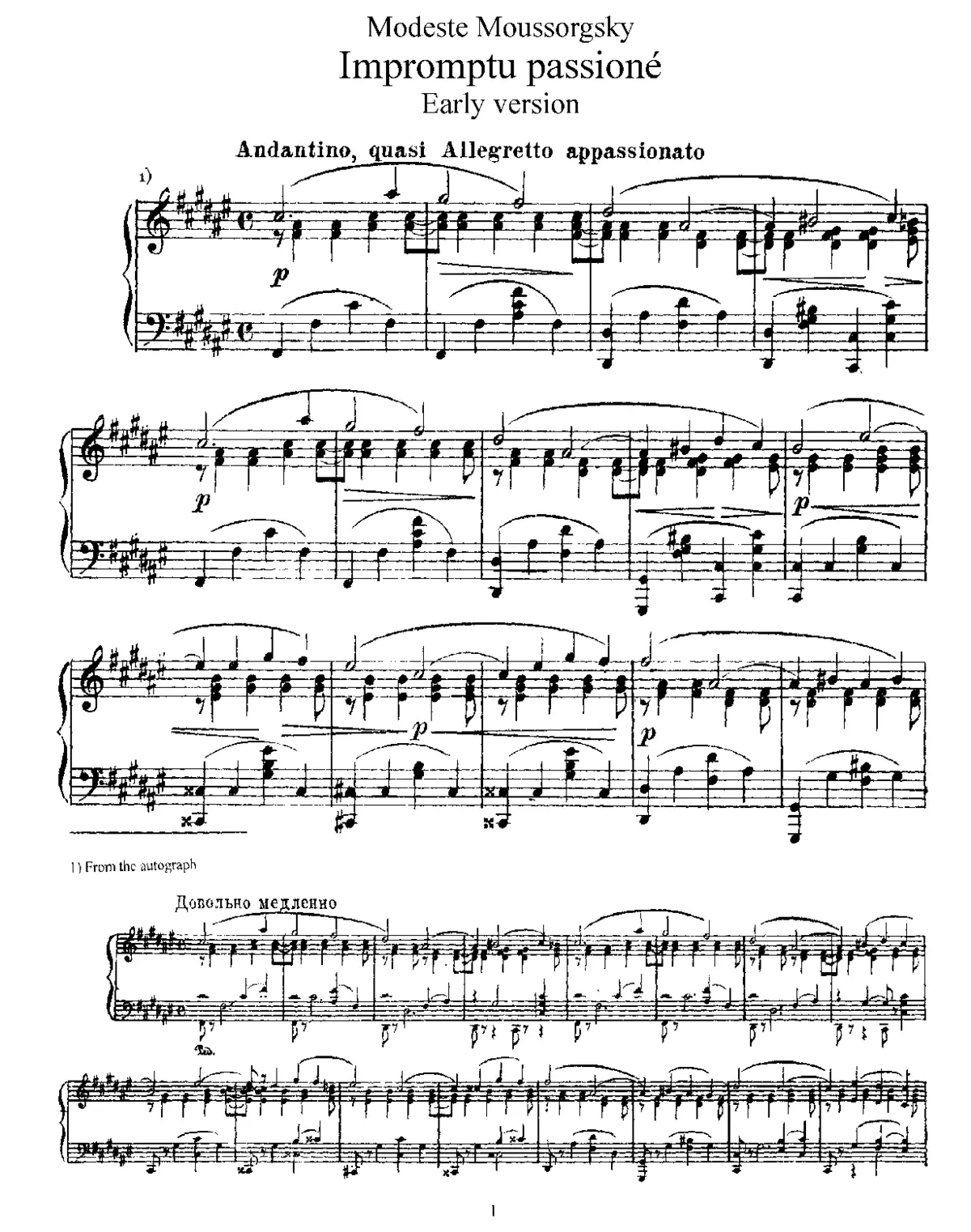 Impromptu passioné - Page 1