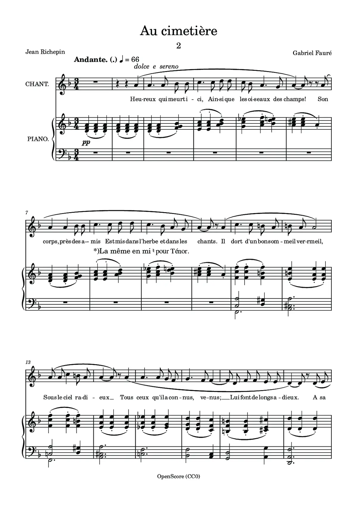 Au cimetière - Page 1