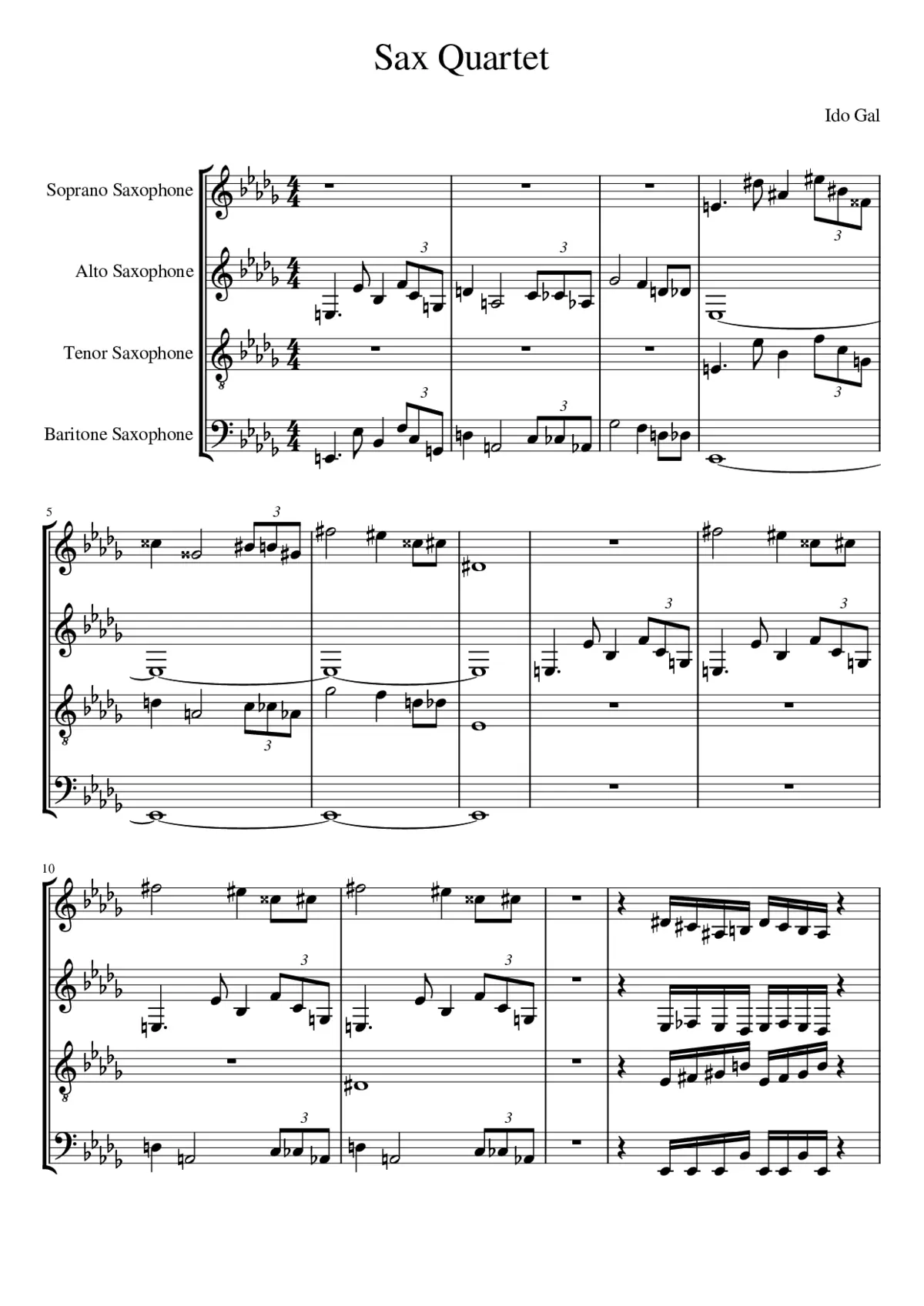 Saxophone - Page 1
