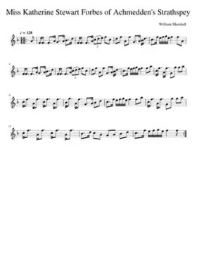 Miss Katherine Stewart Forbes of Achmedden's Strathspey