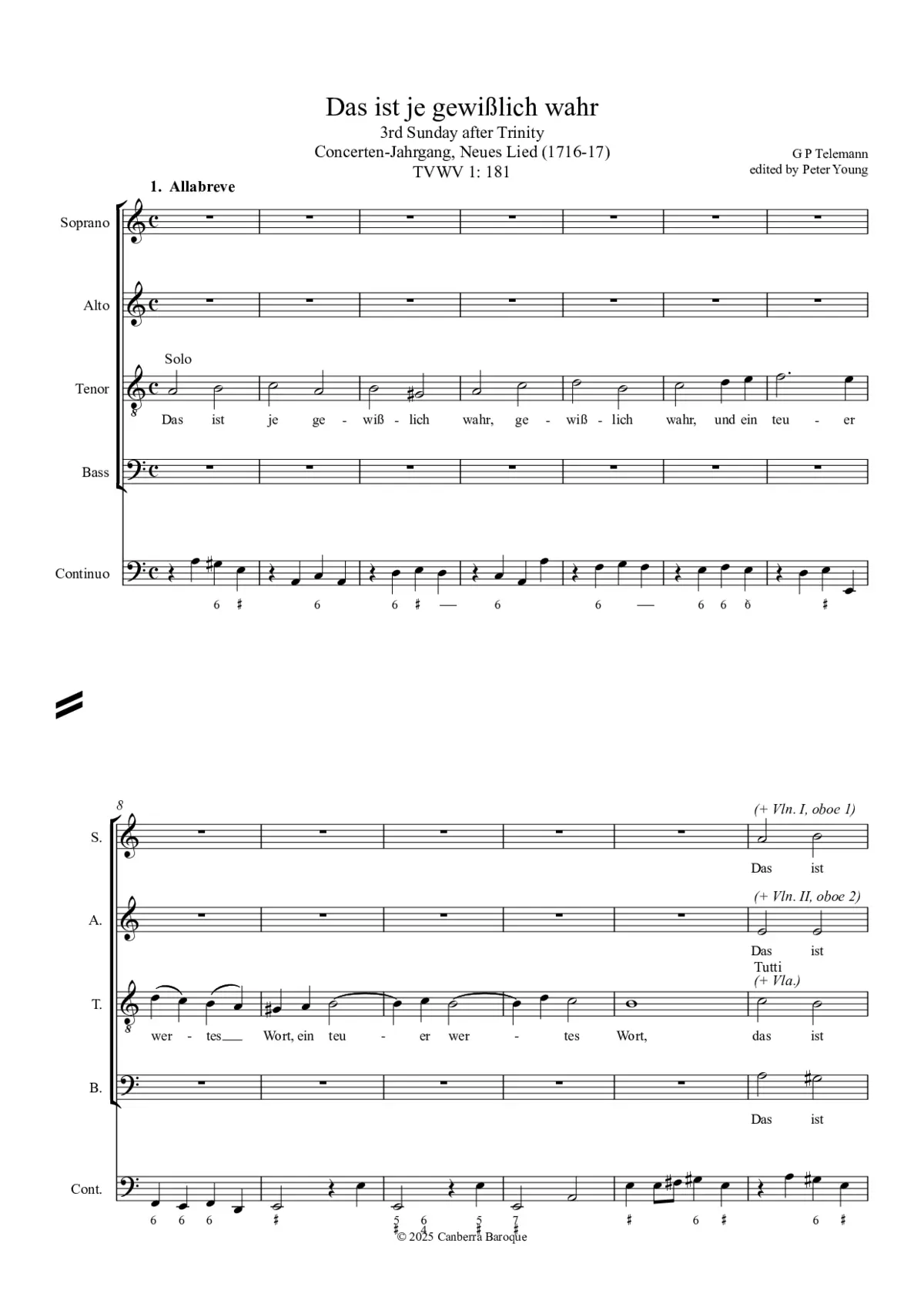 Das ist je gewisslich wahr - Page 1