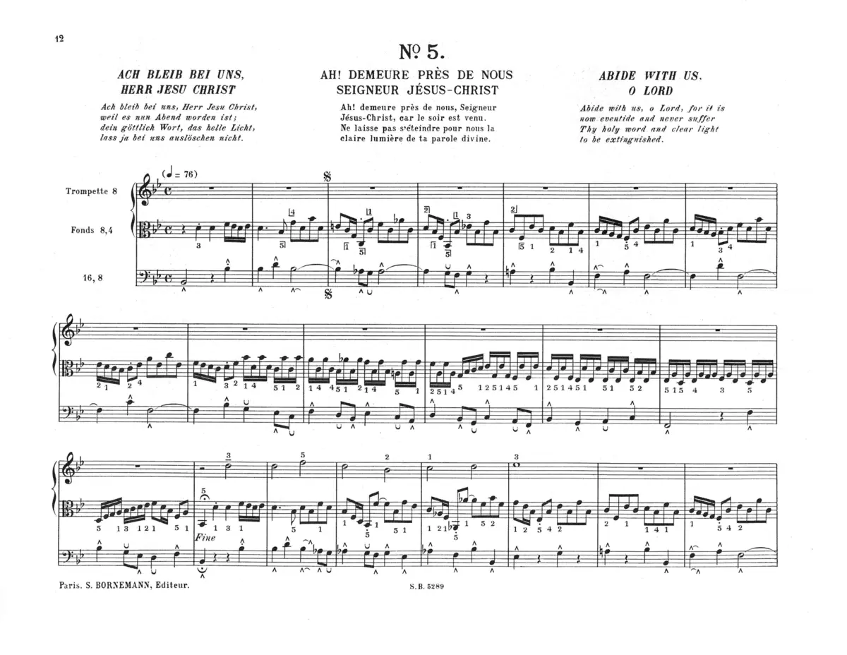 Ach bleib bei uns, Herr Jesu Christ - Page 1