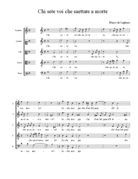 Chi sete voi che saettate a morte