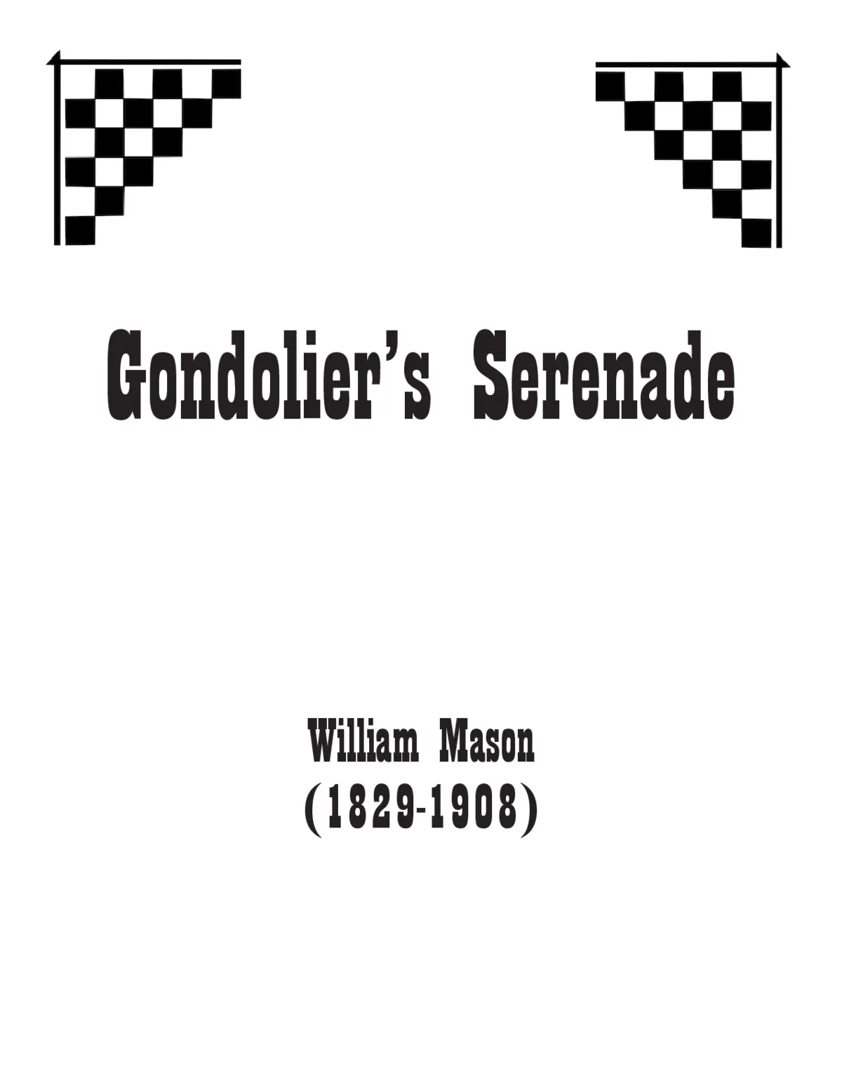 Gondolier’s Serenade (William Mason (1829-1908)) - Page 1