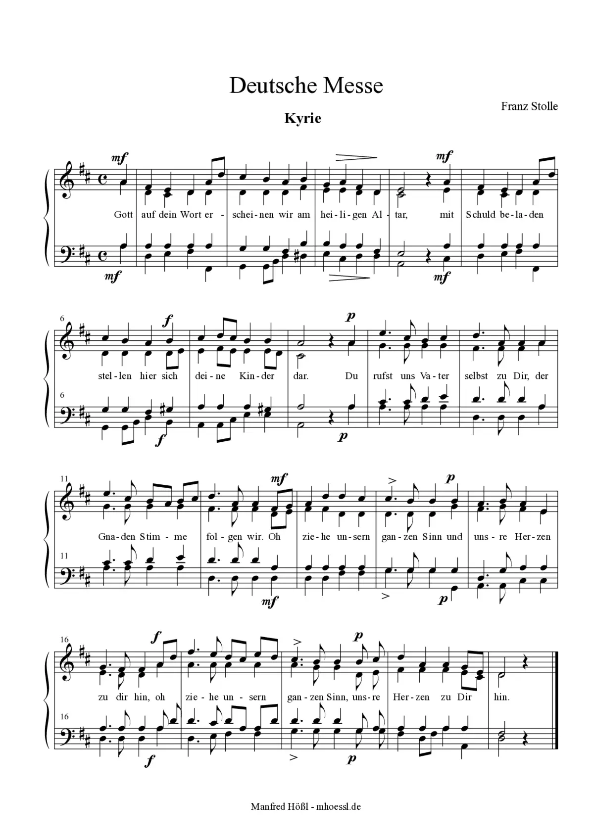 Deutsche Messe - Page 1