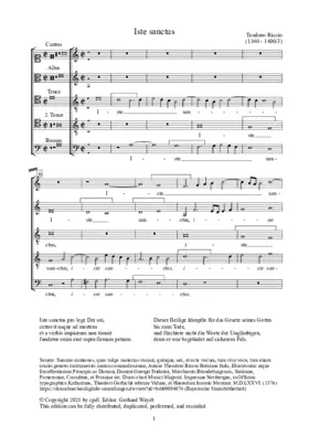 Iste sanctus