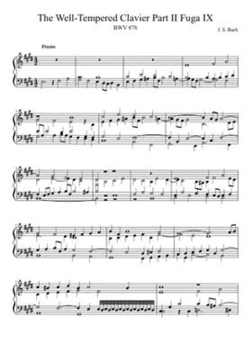 Prelude and Fugue in E major BWV 878