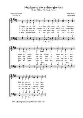 Hearken to the anthem glorious