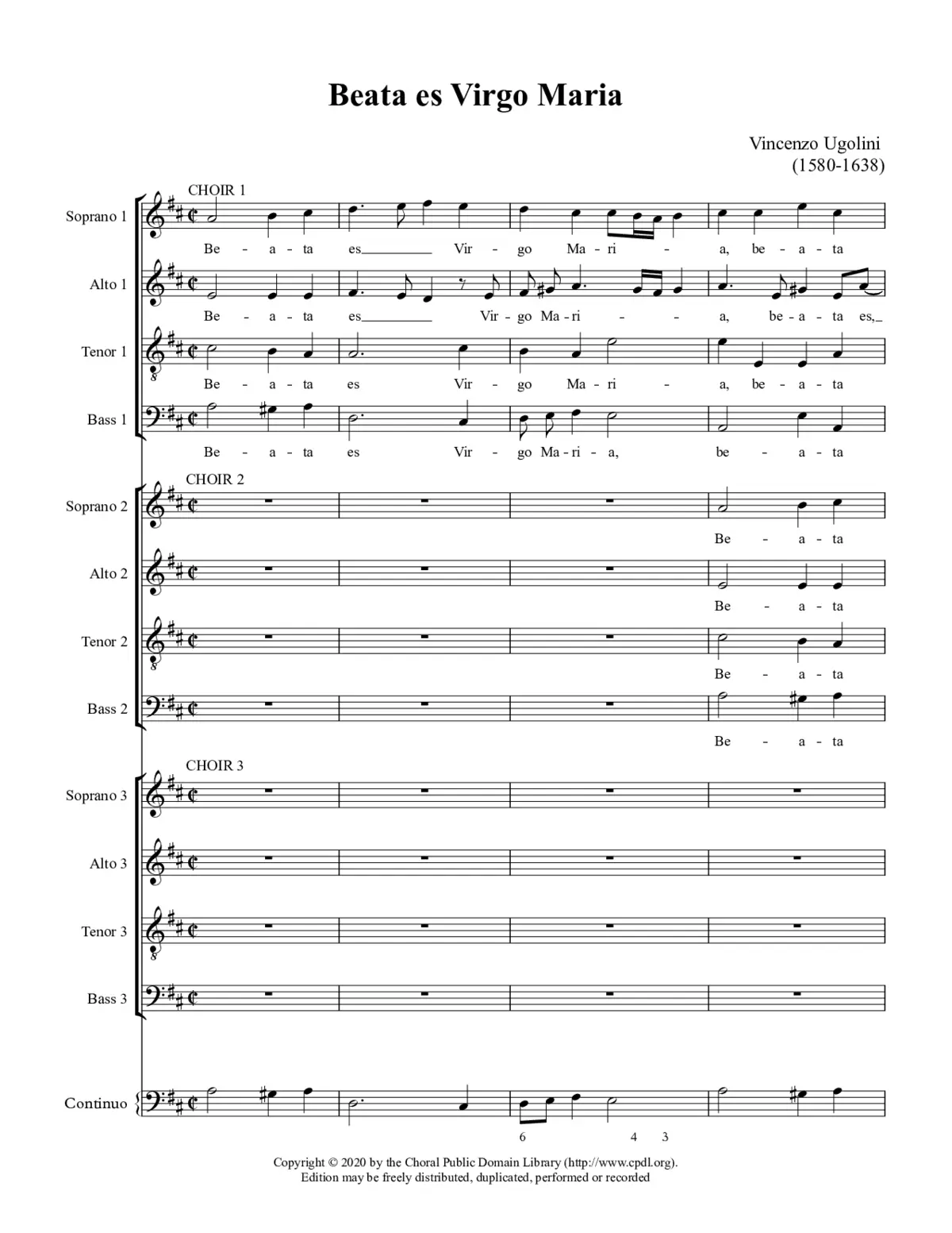 Beata es Virgo Maria - Page 1