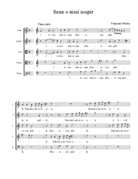Itene o miei sospir
