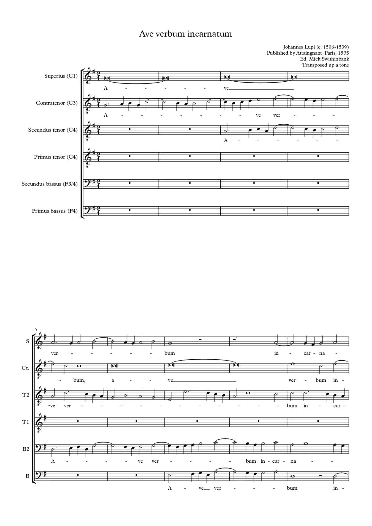 Ave verbum incarnatum - Page 1