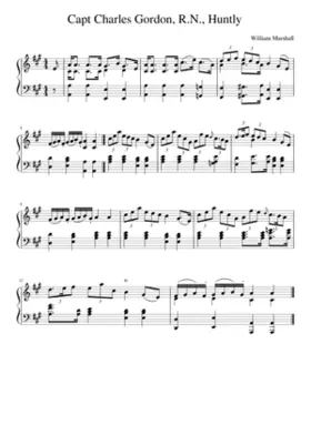 Capt Charles Gordon R.N. Huntly