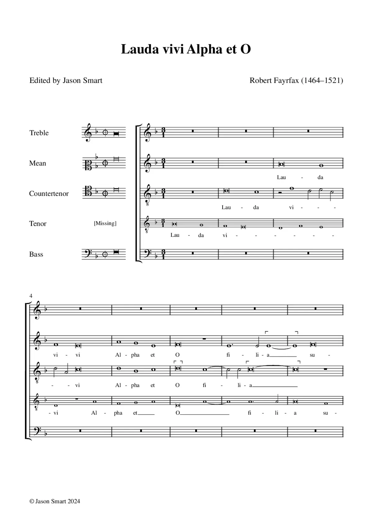 Lauda vivi Alpha et O - Page 1