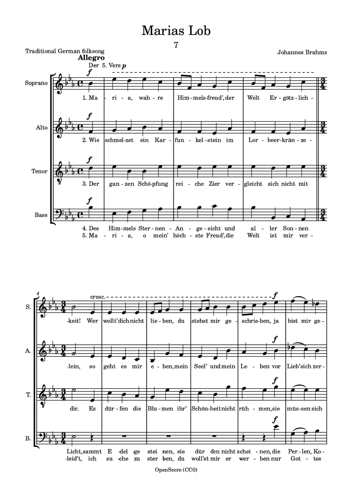 Marias Lob - Page 1