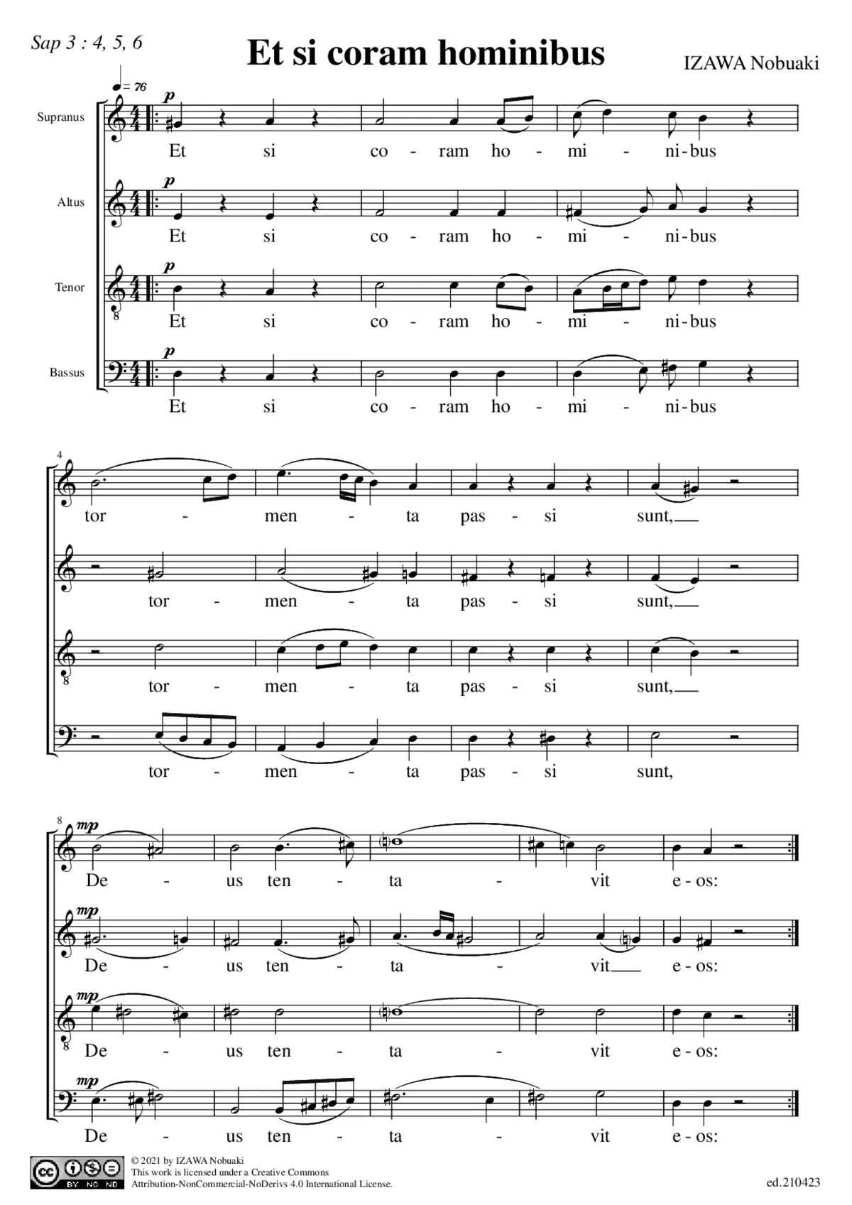 Et si coram hominibus - Page 1