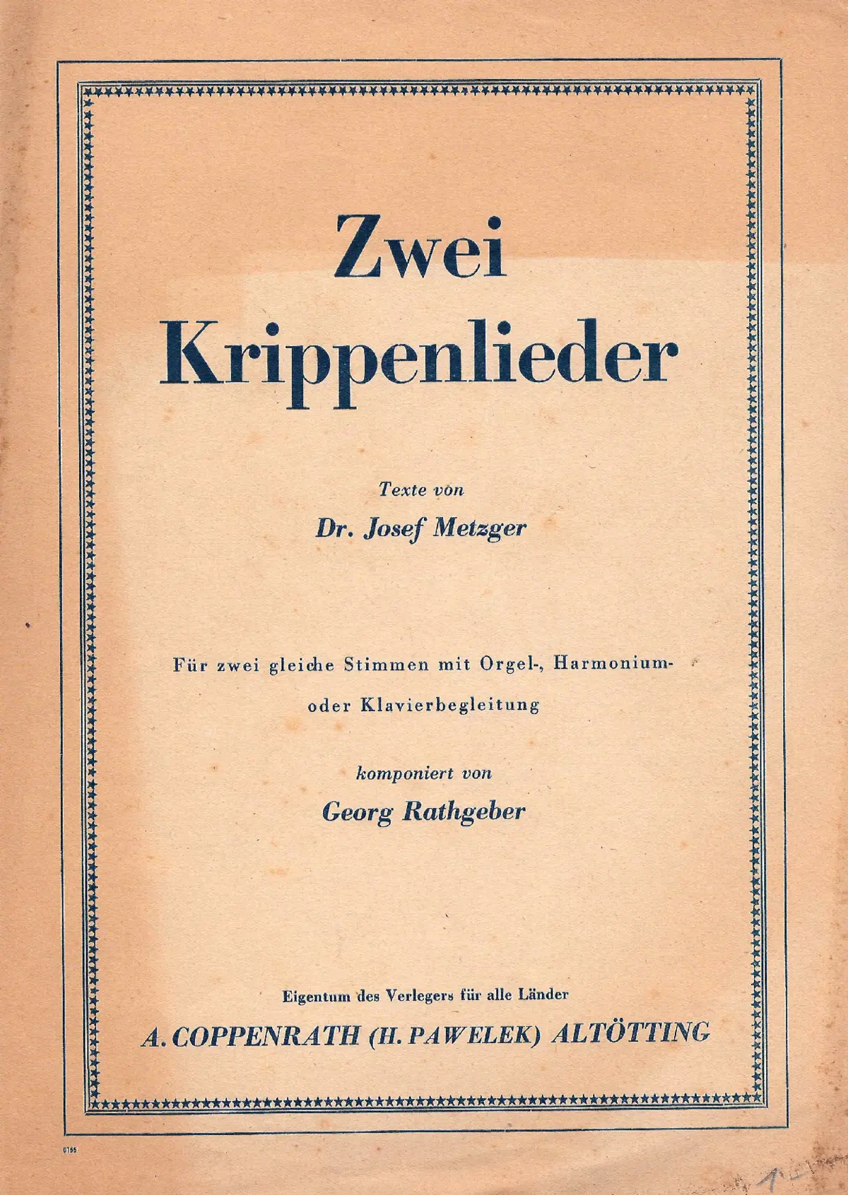2 Krippenlieder - Page 1