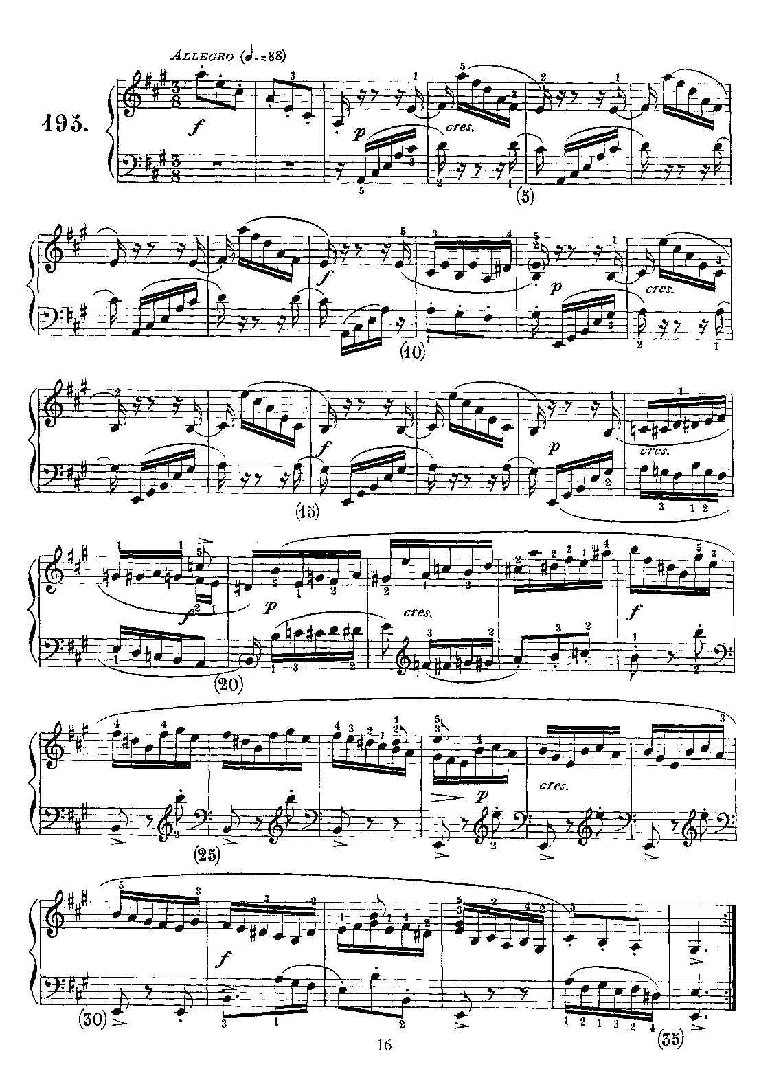 Keyboard Sonata in A major - Page 1