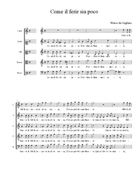 Come il ferir sia poco