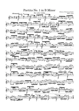 Violin Partita No.1 in B minor BWV 1002