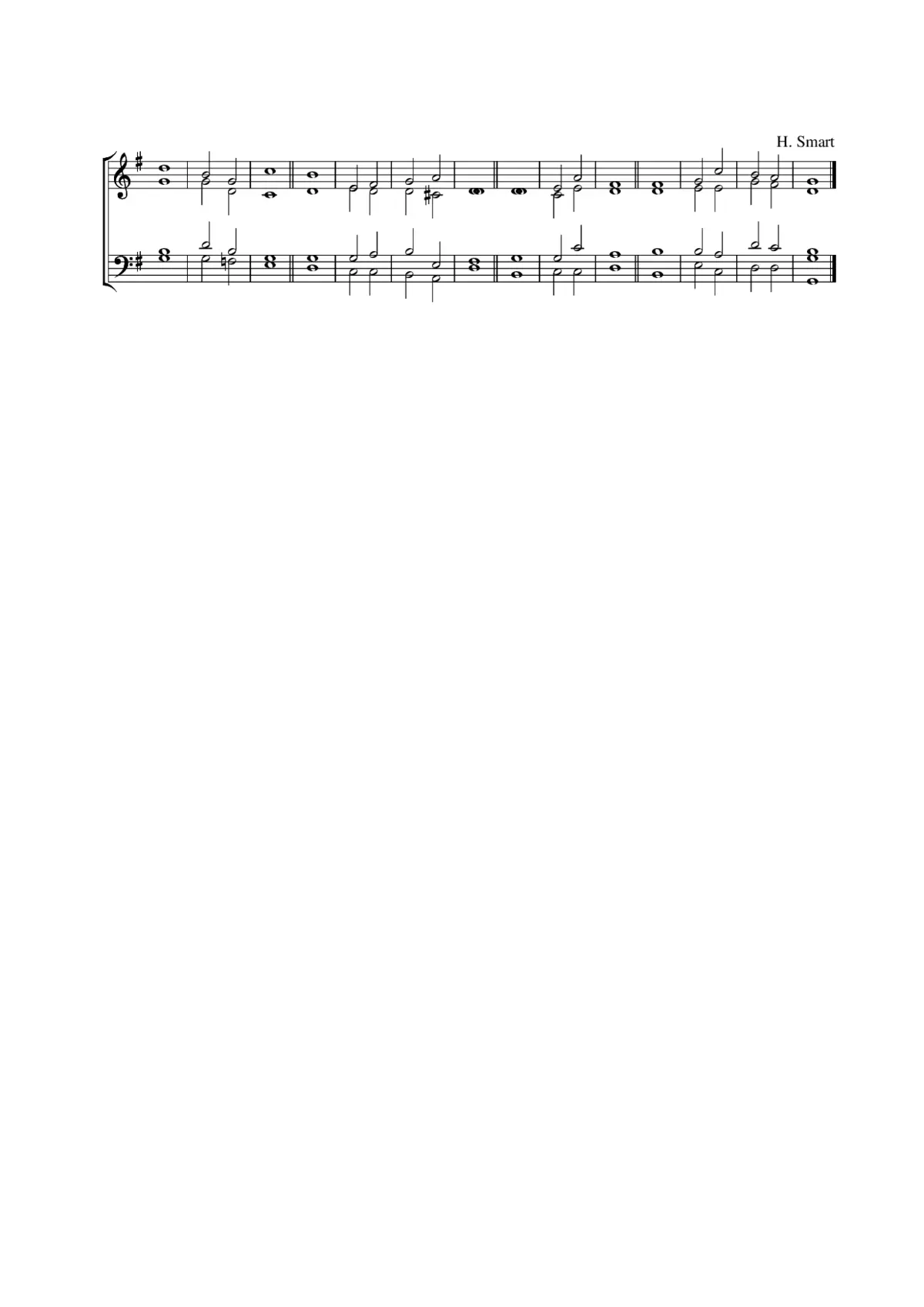 Double chant in G major - Page 1