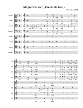 Magnificat (a 8) (Secundi Toni)