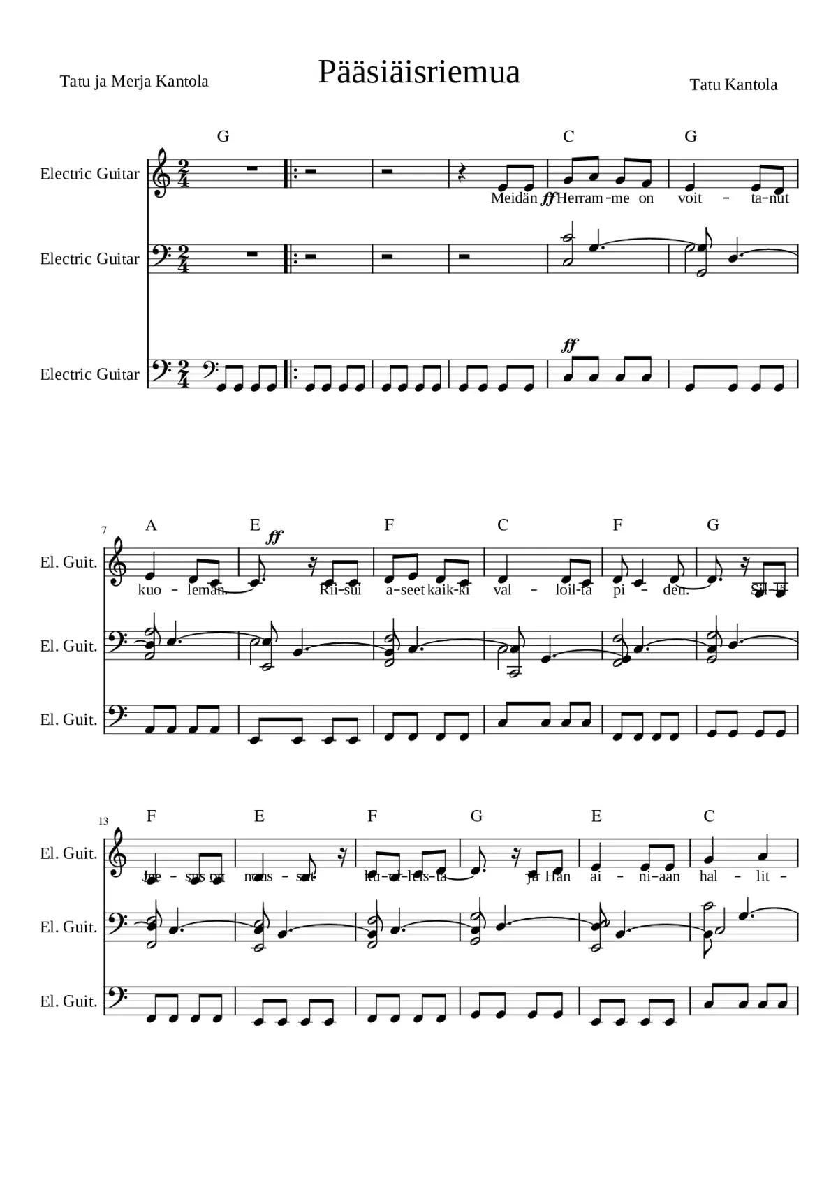 Pääsiäisriemua - Tatu Kantola - Page 1