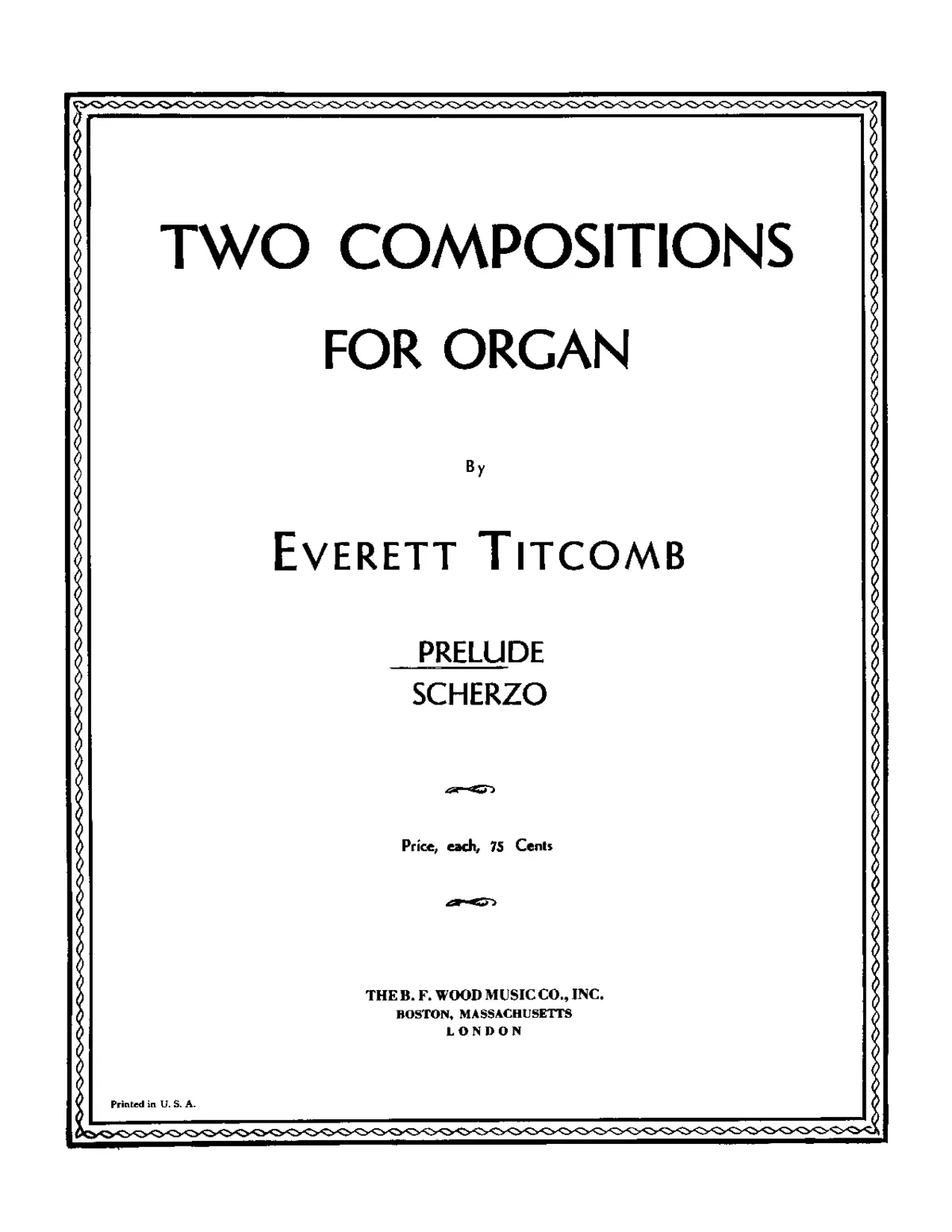 2 Compositions for Organ - Page 1